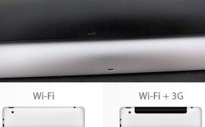 iPad 2 WiFi und 3G Mdoell im Vergleich